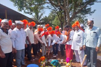 सुळगा येथे श्री जोतिबा व काळभैरव मंदिराचे भूमिपूजन